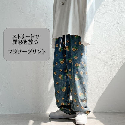 Pants/ フラワーデニムパンツ ST/No.23115