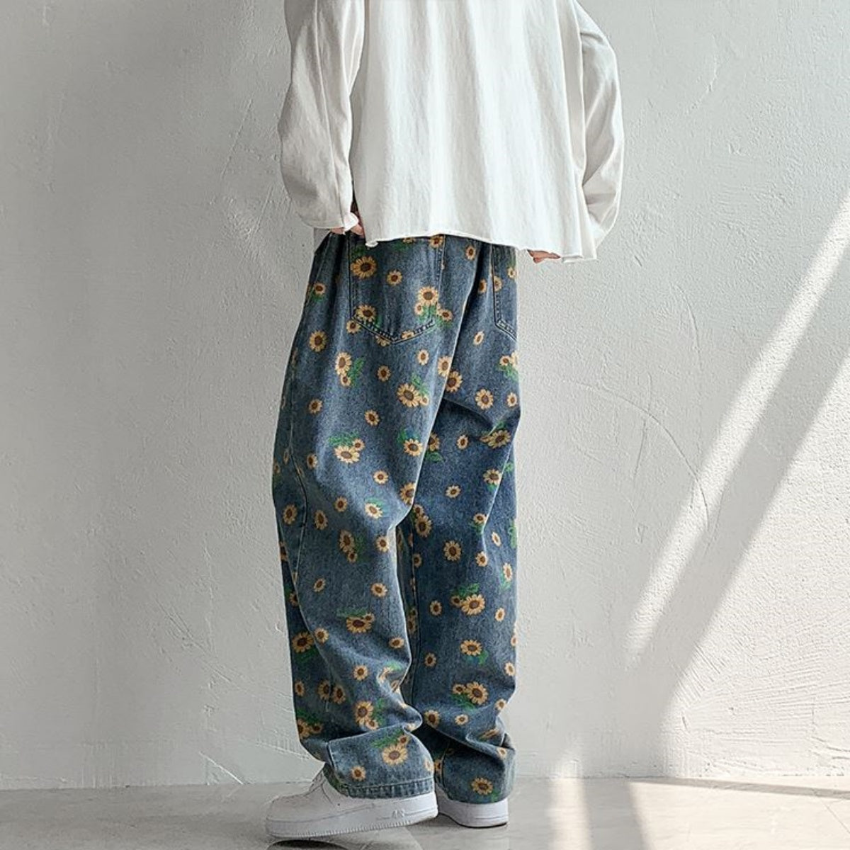 Pants/ フラワーデニムパンツ ST/No.23115