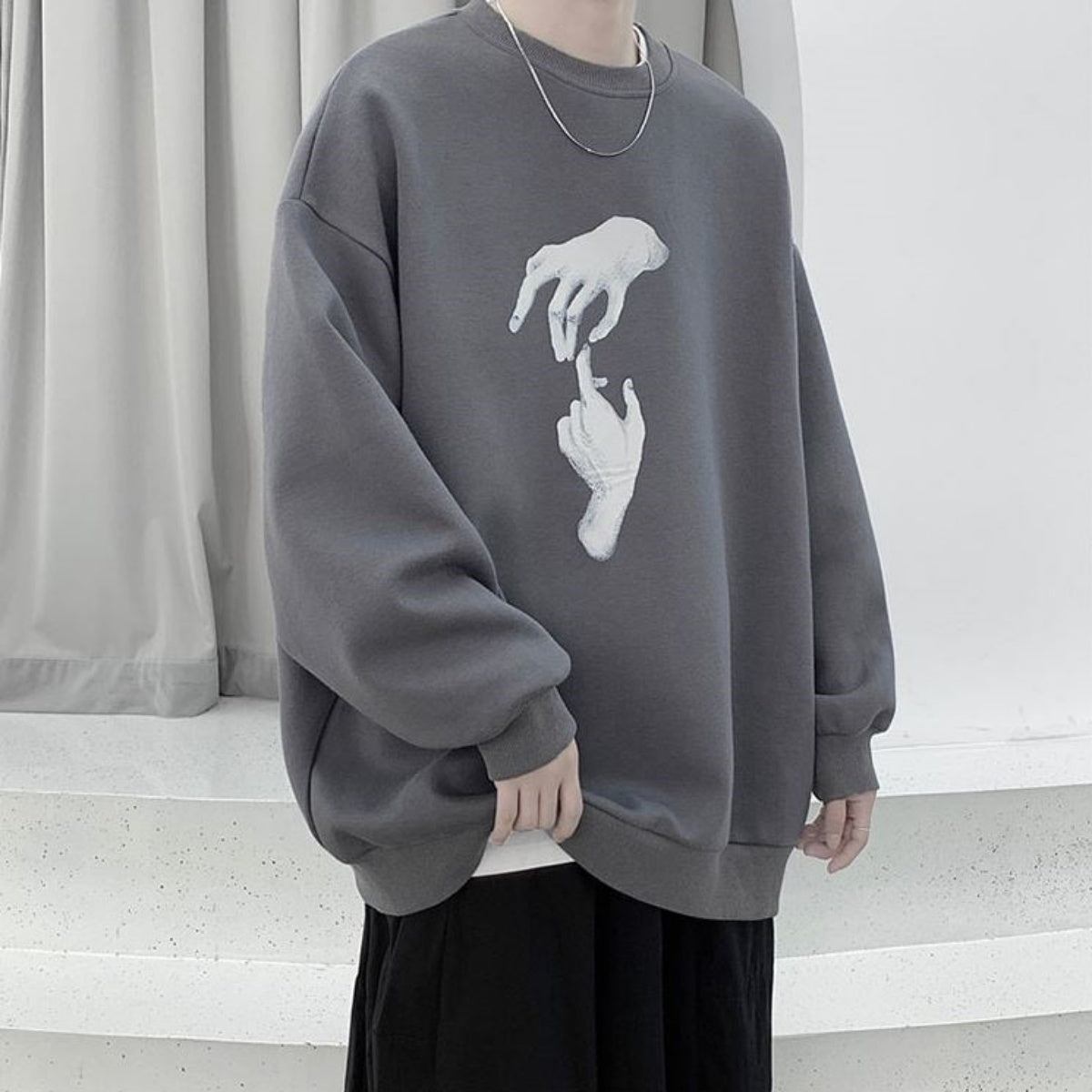 Pullover / ハンドプリントスウェットプルオーバー ST/No.23140