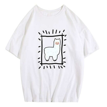 Tops / アルパカプリントTシャツ ST/No.23172