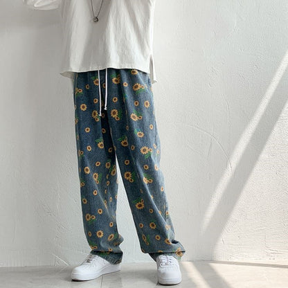 Pants/ フラワーデニムパンツ ST/No.23115