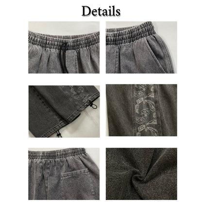 Pants/ ペイズリー配色デニムパンツ ST/No.23137