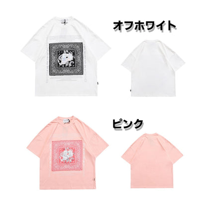 T-shirts / ペイズリー配色ビッグTシャツ ST/No.23147