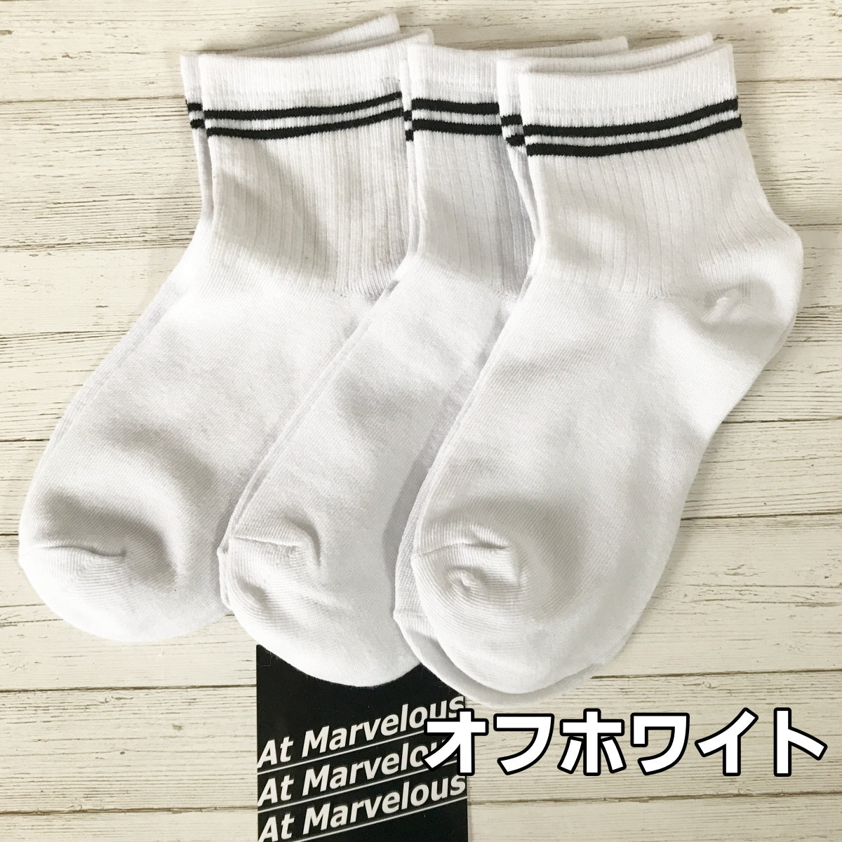 Sox/ラインソックス3足セット/26-28cm  ST/No.25900