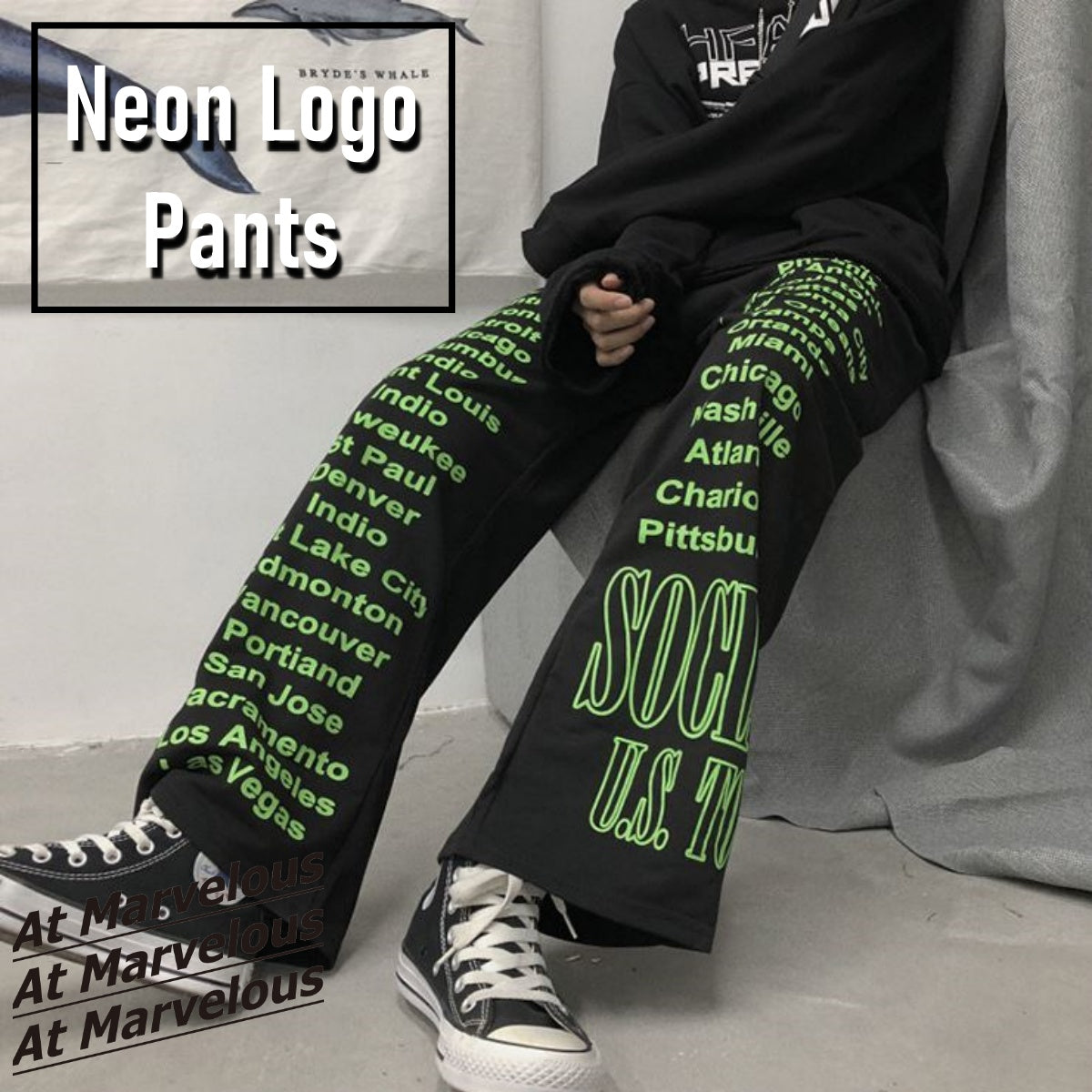 Pants  / ネオンロゴスウェットパンツ ST/No.23135