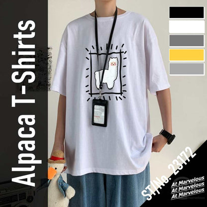 Tops / アルパカプリントTシャツ ST/No.23172